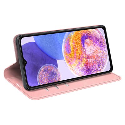 Cazy Wallet Magnetic Hoesje geschikt voor Samsung Galaxy A23 - Roze