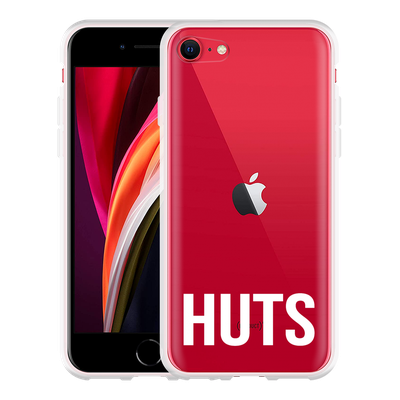 Cazy Hoesje geschikt voor iPhone SE 2020 - Huts wit