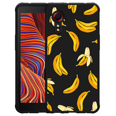 Cazy Hoesje Zwart geschikt voor Samsung Galaxy Xcover 5 - Banana