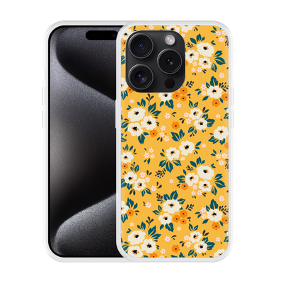 Cazy Hoesje geschikt voor iPhone 15 Pro Max Vintage Bloemenprint