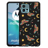 Hoesje Zwart geschikt voor Motorola Moto G72 - Magisch Patroon