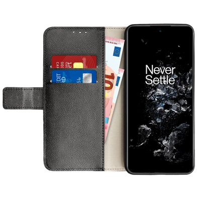 Cazy Wallet Classic Hoesje geschikt voor OnePlus 10T - Zwart