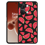 Hoesje Zwart geschikt voor OnePlus Nord 3 5G Watermeloen