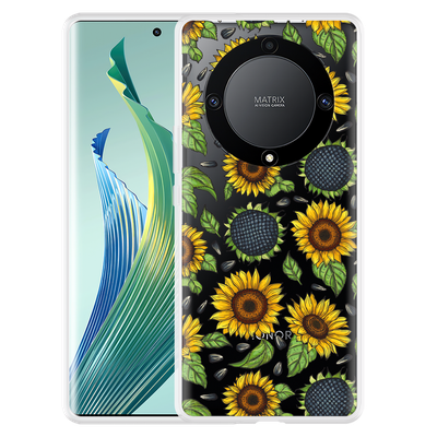 Cazy Hoesje geschikt voor Honor Magic5 Lite Sunflowers