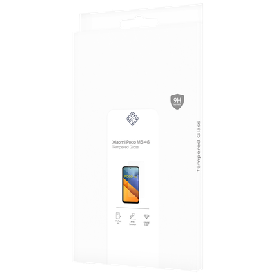 Cazy Screenprotector geschikt voor Xiaomi Poco M6 4G - Screenprotector van Gehard Glas