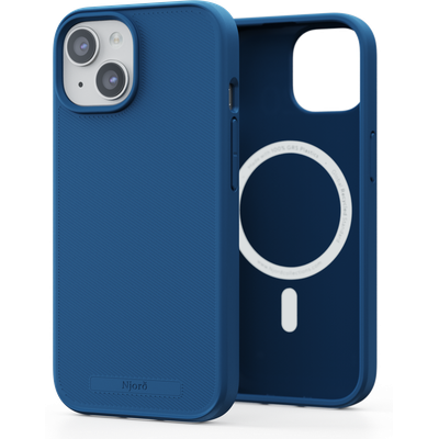 Njord Collections 100% GRS Slim Hoesje geschikt voor iPhone 15 - Mag compatibel - Duurzaam materiaal - Blauw