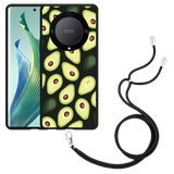 Hoesje met koord Zwart geschikt voor Honor Magic5 Lite Avocado's