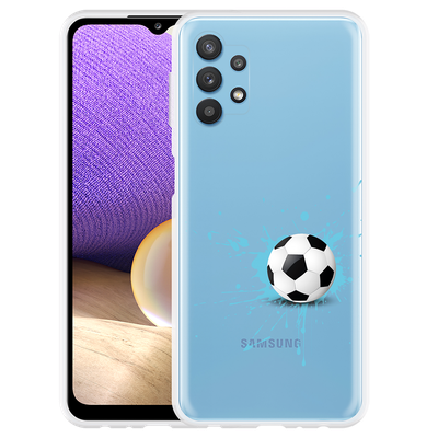 Cazy Hoesje geschikt voor Samsung Galaxy A32 5G - Soccer Ball