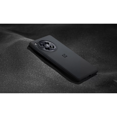 OnePlus 12R Hoesje - OnePlus Sandstone Bumper Case - Zwart
