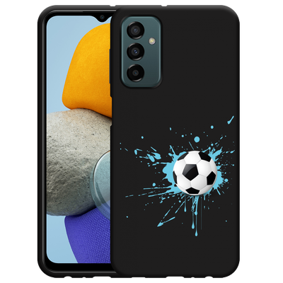 Cazy Hoesje Zwart geschikt voor Samsung Galaxy M23 - Soccer Ball