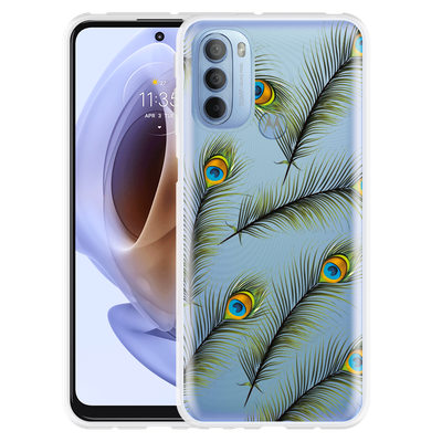 Cazy Hoesje geschikt voor Motorola Moto G41 - Feathers