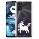 Hoesje geschikt voor Motorola Moto G22 - Born to be a Unicorn