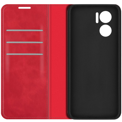 Cazy Wallet Magnetic Hoesje geschikt voor Xiaomi Redmi 10 5G - Rood