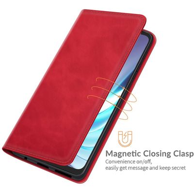 Cazy Wallet Magnetic Hoesje geschikt voor Motorola Moto G50 - Rood