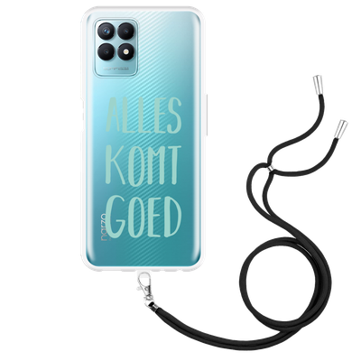 Cazy Hoesje met Koord geschikt voor Realme Narzo 50 - Alles Komt Goed