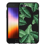 Hoesje Zwart geschikt voor iPhone 7/8 - Palm Leaves
