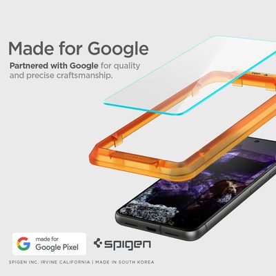 Spigen Glass Google Pixel 8 Montage Frame EZ FIT 2 Pack AGL07396