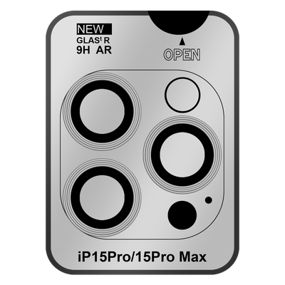 Cazy Tempered Glass Camera Lens Protector geschikt voor iPhone 15 Pro Max - met Applicator - 2 stuks