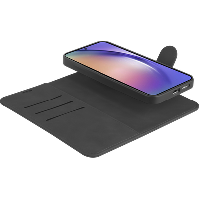 Cazy Uitneembaar Wallet Hoesje voor Samsung Galaxy A55 - Magnetisch 2-in-1 Hoesje met Pasvakjes - Zwart