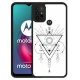 Hardcase hoesje geschikt voor Motorola Moto G10 - Abstract Moon Black