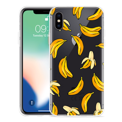 Cazy Hoesje geschikt voor iPhone Xs - Banana