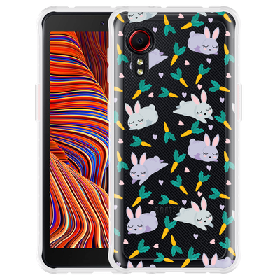 Cazy Hoesje geschikt voor Samsung Galaxy Xcover 5 - Funny Rabbit