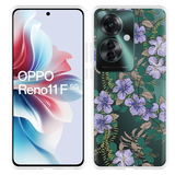 Hoesje geschikt voor Oppo Reno11 F Purple Flowers