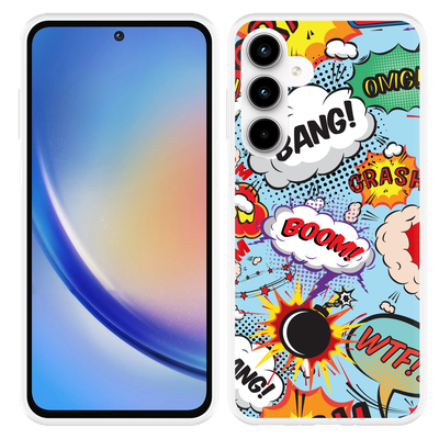 Cazy Hoesje geschikt voor Samsung Galaxy A35 Comic