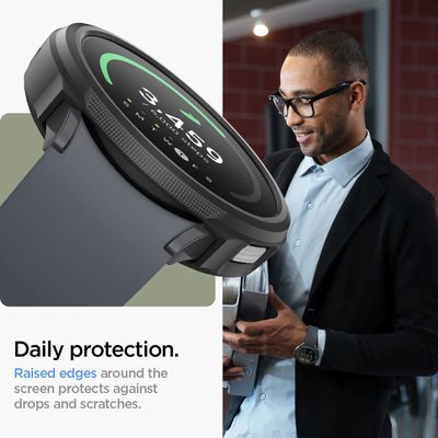 Spigen Hoesje geschikt voor Samsung Galaxy Watch6 44mm - Liquid Air - Zwart