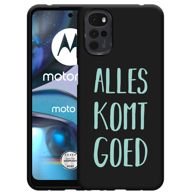 Cazy Hoesje Zwart geschikt voor Motorola Moto G22 - Alles Komt Goed