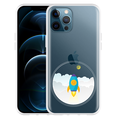 Cazy Hoesje geschikt voor iPhone 12 Pro Max - To the Moon
