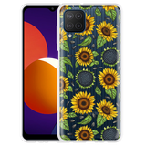 Hoesje geschikt voor Samsung Galaxy M12 - Sunflowers