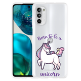 Hoesje geschikt voor Motorola Moto G52 - Born to be a Unicorn