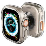 Case geschikt voor Apple Watch Ultra 1/2 - Spigen Thin Fit - Transparant