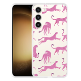 Hoesje geschikt voor Samsung Galaxy S23+ Roze Cheeta's