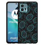 Hoesje Zwart geschikt voor Motorola Moto G72 - Schildpadjes
