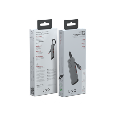 LINQ Connects 5-in-1 Pro Multiport Hub 100W - LQ48014
