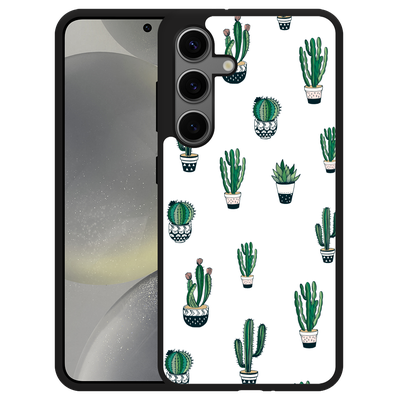 Cazy Hardcase Hoesje geschikt voor Samsung Galaxy S24 Green Cactus