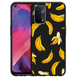 Hoesje Zwart geschikt voor Oppo A74 5G - Banana