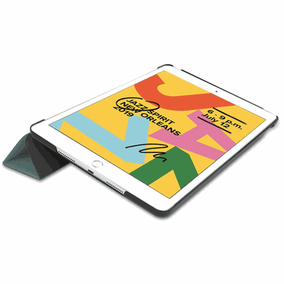 Cazy TriFold Hoes met Auto Slaap/Wake geschikt voor iPad 2021 (9th Gen)/2020 (8th Gen)/iPad 2019 (7th Gen) - Groen