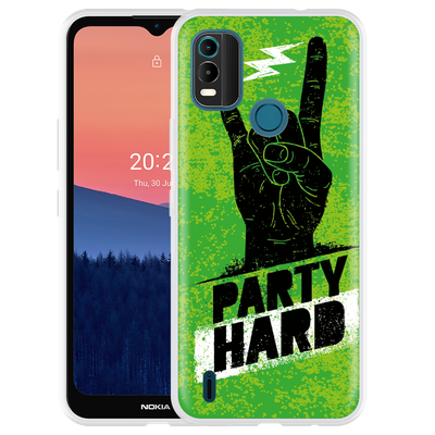 Cazy Hoesje geschikt voor Nokia C21 Plus - Party Hard