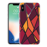Hoesje geschikt voor iPhone Xs - Colorful Triangles