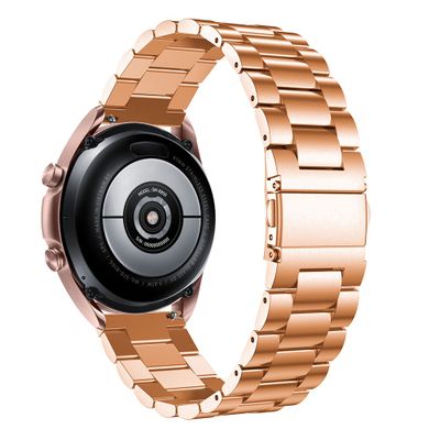 Cazy Samsung Galaxy Watch 3 41mm Bandje - Metalen Watchband - Rose Goud