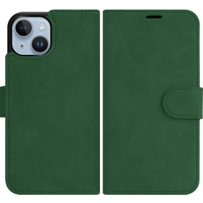 Cazy Uitneembaar Wallet Hoesje voor iPhone 14 - Magfit 2-in-1 Hoesje met Pasvakjes - Groen