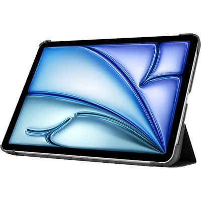 Cazy TriFold Hoes met Auto Slaap/Wake geschikt voor iPad Air 11 2024 (6th Gen) - Zwart