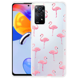 Hoesje geschikt voor Xiaomi Redmi Note 11 Pro/11 Pro 5G - Flamingo