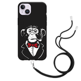 Hoesje met Koord geschikt voor iPhone 14 Plus - Smoking Chimp