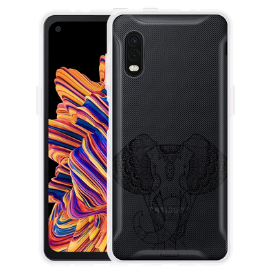 Cazy Hoesje geschikt voor Samsung Galaxy Xcover Pro - Mandala Elephant
