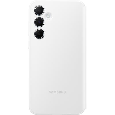 Samsung Hoesje geschikt voor Galaxy A55 - Smart View Wallet Case - Wit
