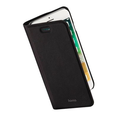 Hama Booklet Slim Pro Cover Hoesje geschikt voor Apple iPhone 7/8/ SE 2020/2022 - Zwart